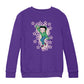 Betty Boop Pink Boots Light Pink Stars Kids Sweatshirt