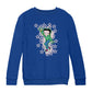 Betty Boop Pink Boots Light Pink Stars Kids Sweatshirt