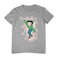 Betty Boop Pink Boots Light Pink Stars Men's T-Shirt