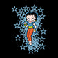 Betty Boop Small Blue Stars Kids T-Shirt