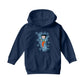 Betty Boop Small Blue Stars Kids Hooded Sweatshirt