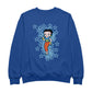 Betty Boop Small Blue Stars Men's Sweatshirt