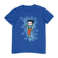 Betty Boop Small Blue Stars Men's T-Shirt
