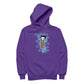 Betty Boop Small Blue Stars Women's Hooded Sweatshirt