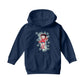 Betty Boop Small Light Green Stars Kids Hooded Sweatshirt