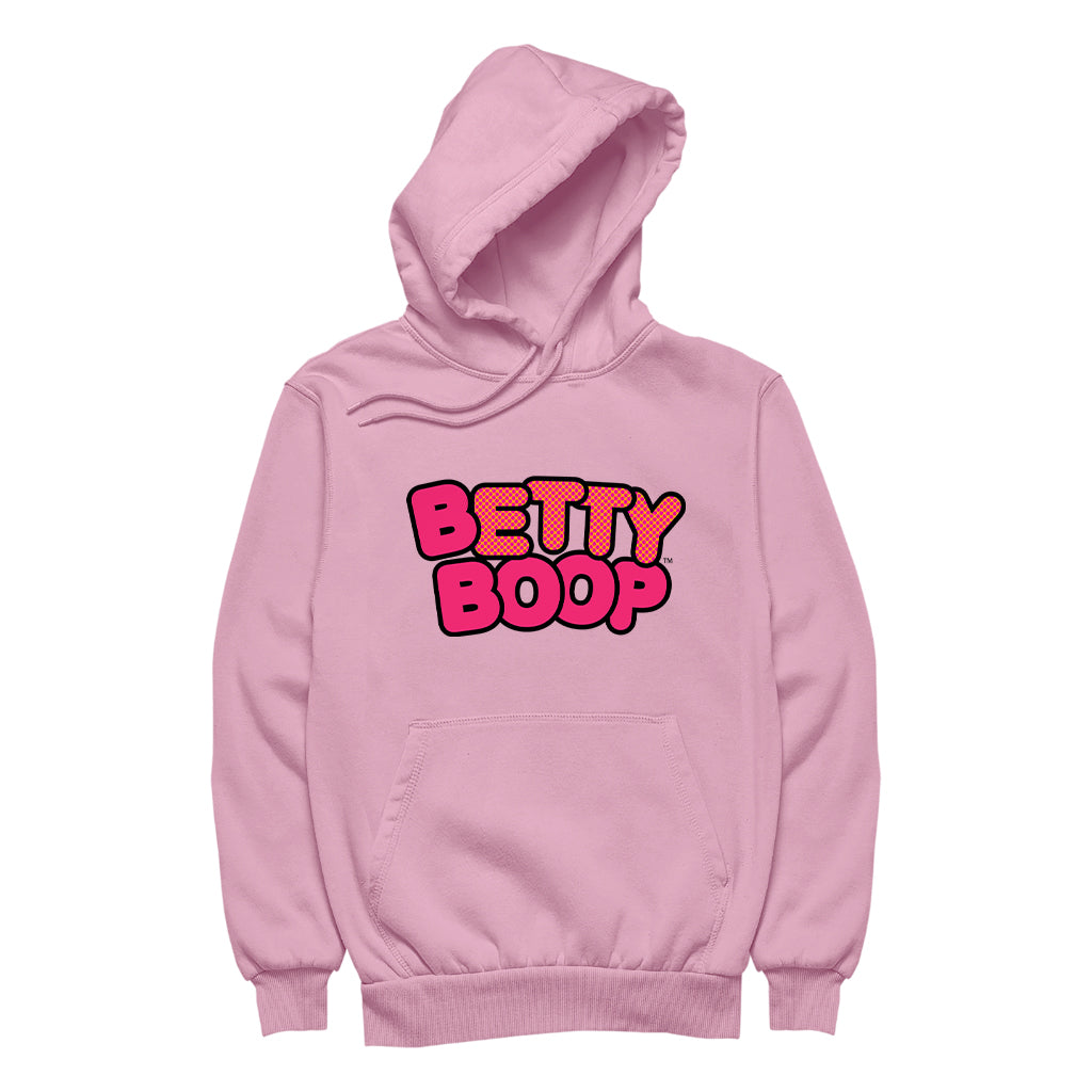 Betty Boop Retro Dotted Name Men's Hooded Sweatshirt