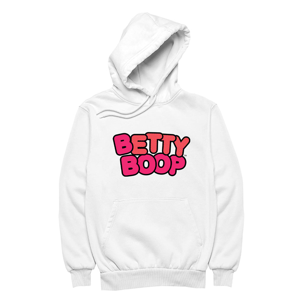 Betty Boop Retro Dotted Name Men's Hooded Sweatshirt