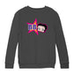 Betty Boop Hot Pink Outside Star Kids Sweatshirt