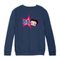 Betty Boop Hot Pink Outside Star Kids Sweatshirt