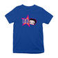 Betty Boop Hot Pink Outside Star Kids T-Shirt