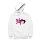 Betty Boop Hot Pink Outside Star Men's Hooded Sweatshirt