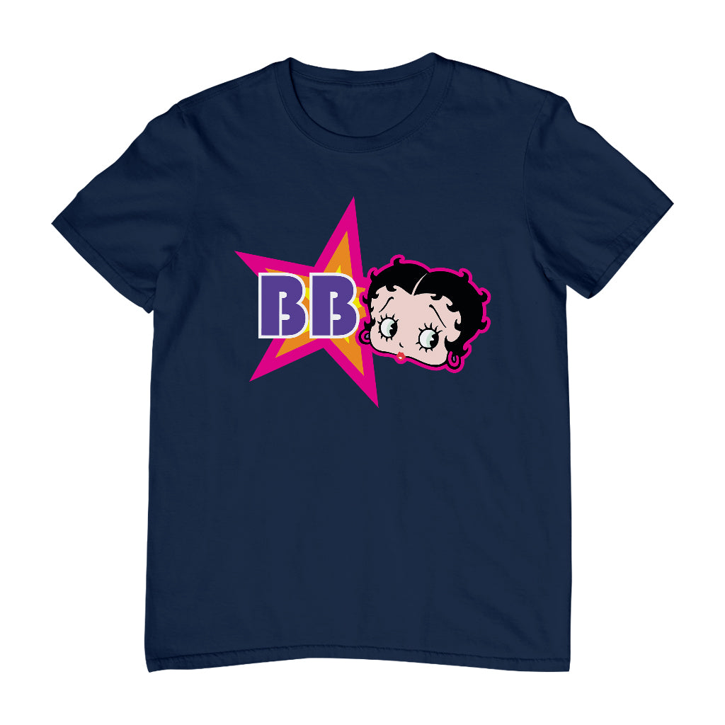 Betty Boop Hot Pink Outside Star Men's T-Shirt