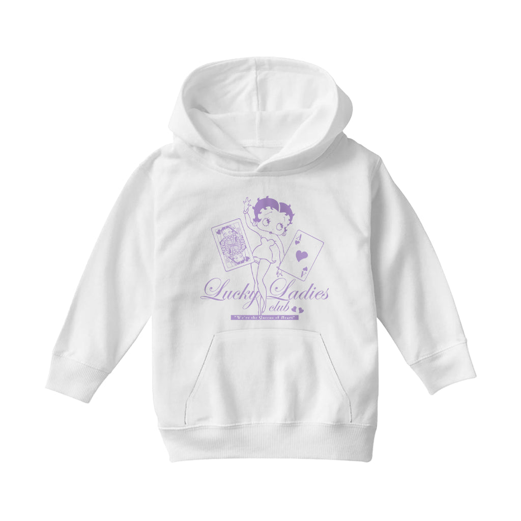 Betty Boop Lucky Ladies Club Kids Hooded Sweatshirt
