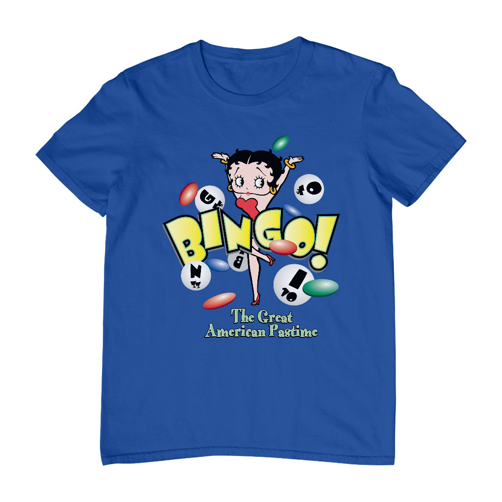 Betty Boop Bingo The Great American Pastime Men's T-Shirt