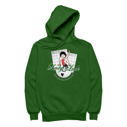 Betty Boop More Luck Than I'll Ever Need Men's Hooded Sweatshirt