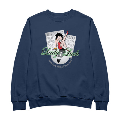 Betty Boop More Luck Than I'll Ever Need Men's Sweatshirt