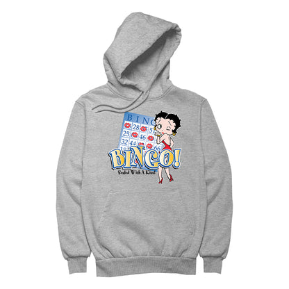 Betty Boop Bingo Sealed With A Kiss! Men's Hooded Sweatshirt