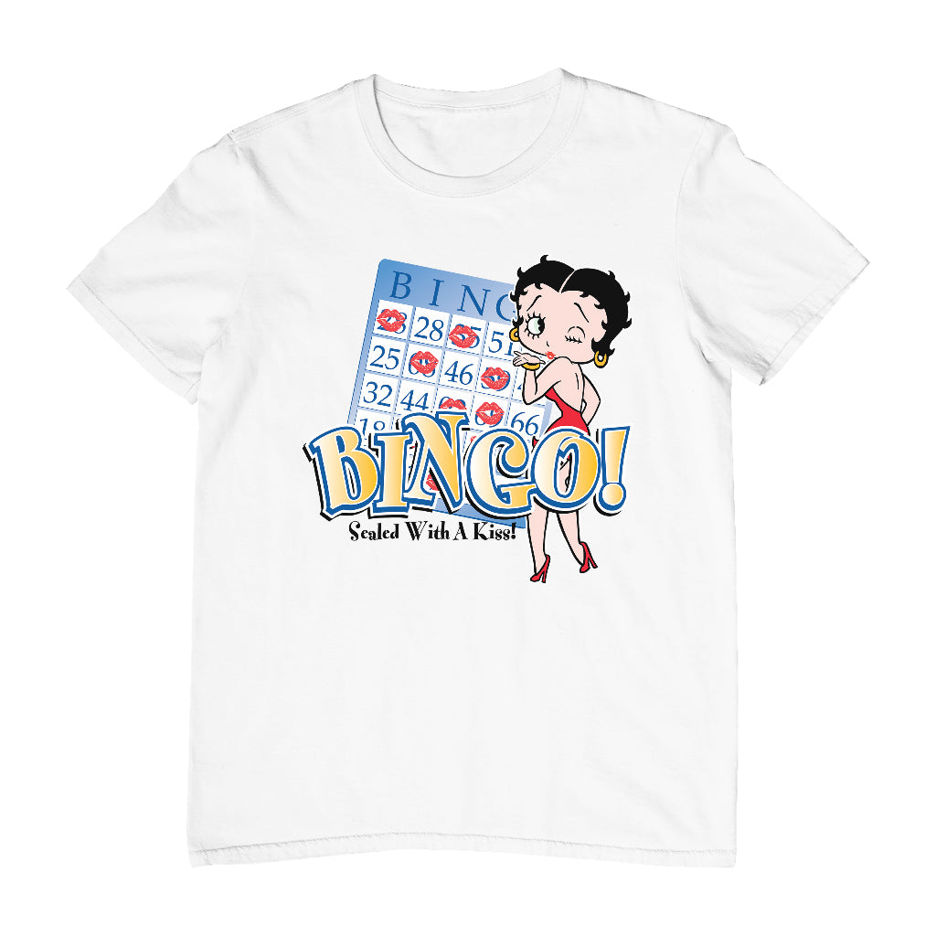 Betty Boop Bingo Sealed With A Kiss! Men's T-Shirt