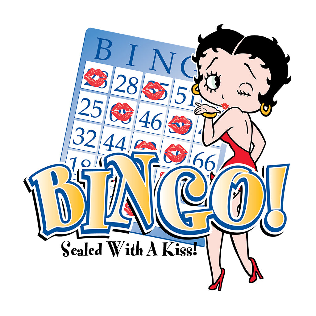 Betty Boop Bingo Sealed With A Kiss! Men's T-Shirt