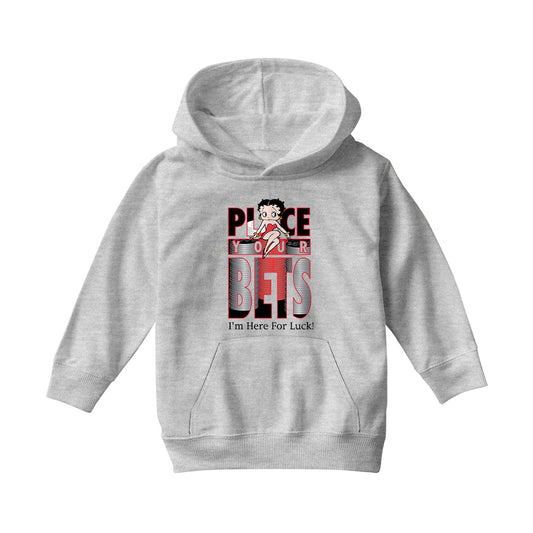 Betty Boop Place Your Bets Kids Hooded Sweatshirt