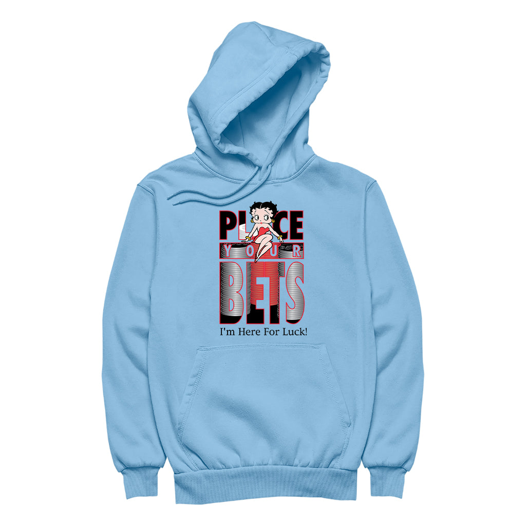 Betty Boop Place Your Bets Men's Hooded Sweatshirt