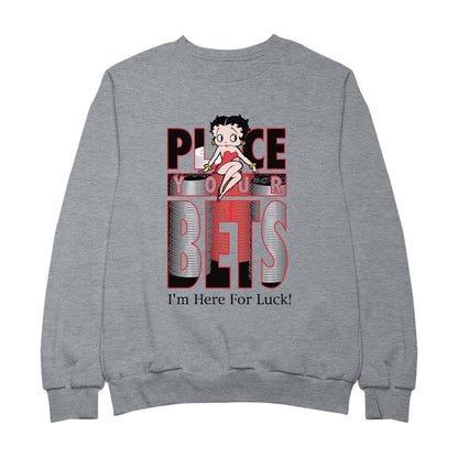 Betty Boop Place Your Bets Men's Sweatshirt