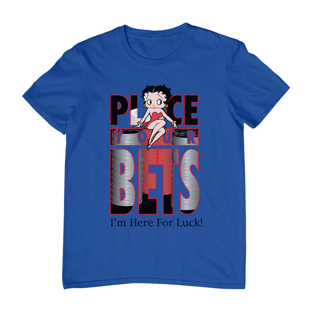 Betty Boop Place Your Bets Men's T-Shirt