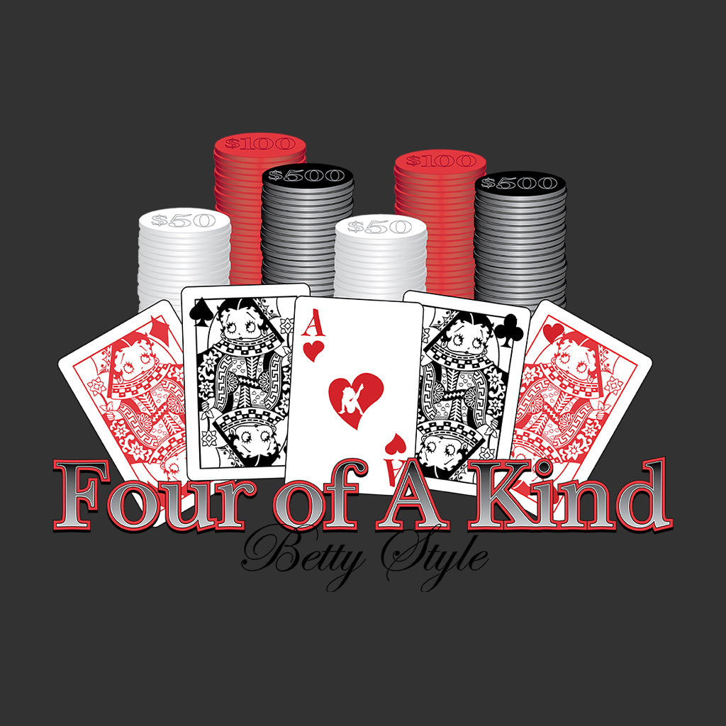 Betty Boop Betty Style Four Of A Kind Men's T-Shirt