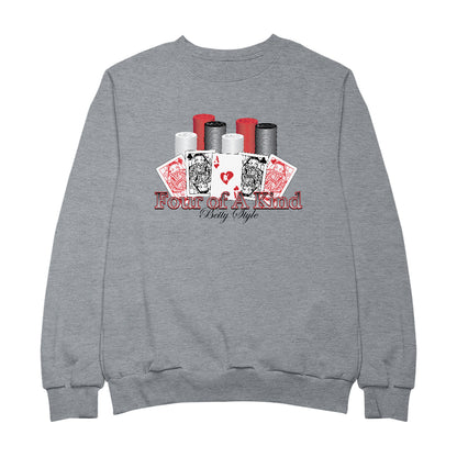 Betty Boop Betty Style Four Of A Kind Men's Sweatshirt