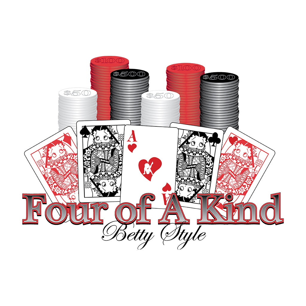 Betty Boop Betty Style Four Of A Kind Men's T-Shirt