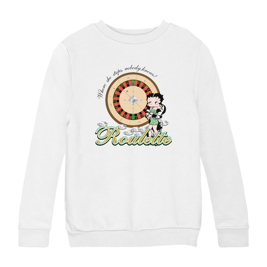 Betty Boop Roulette Kids Sweatshirt