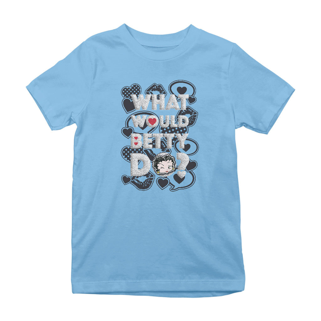 Betty Boop What Would Betty Do WWBD Kids T-Shirt