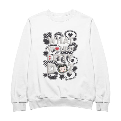 Betty Boop What Would Betty Do WWBD Men's Sweatshirt