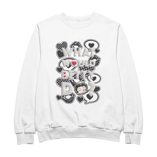 Betty Boop What Would Betty Do WWBD Women's Sweatshirt