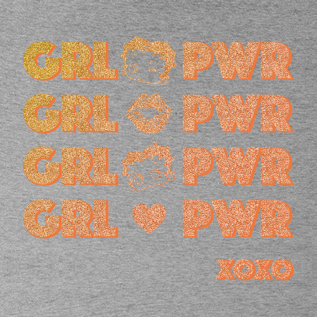 Betty Boop GRL PWR XOXO Kids Sweatshirt