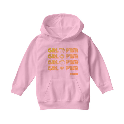 Betty Boop GRL PWR XOXO Kids Hooded Sweatshirt