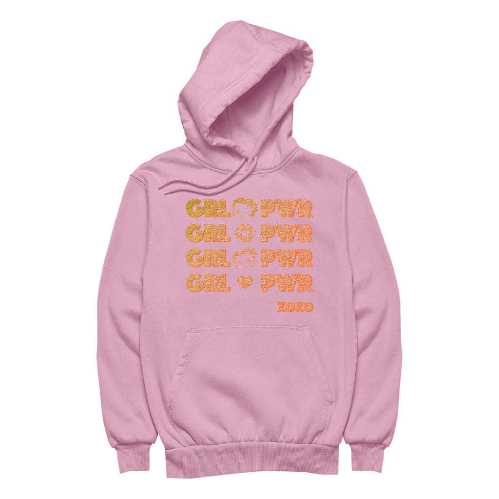 Betty Boop GRL PWR XOXO Women's Hooded Sweatshirt