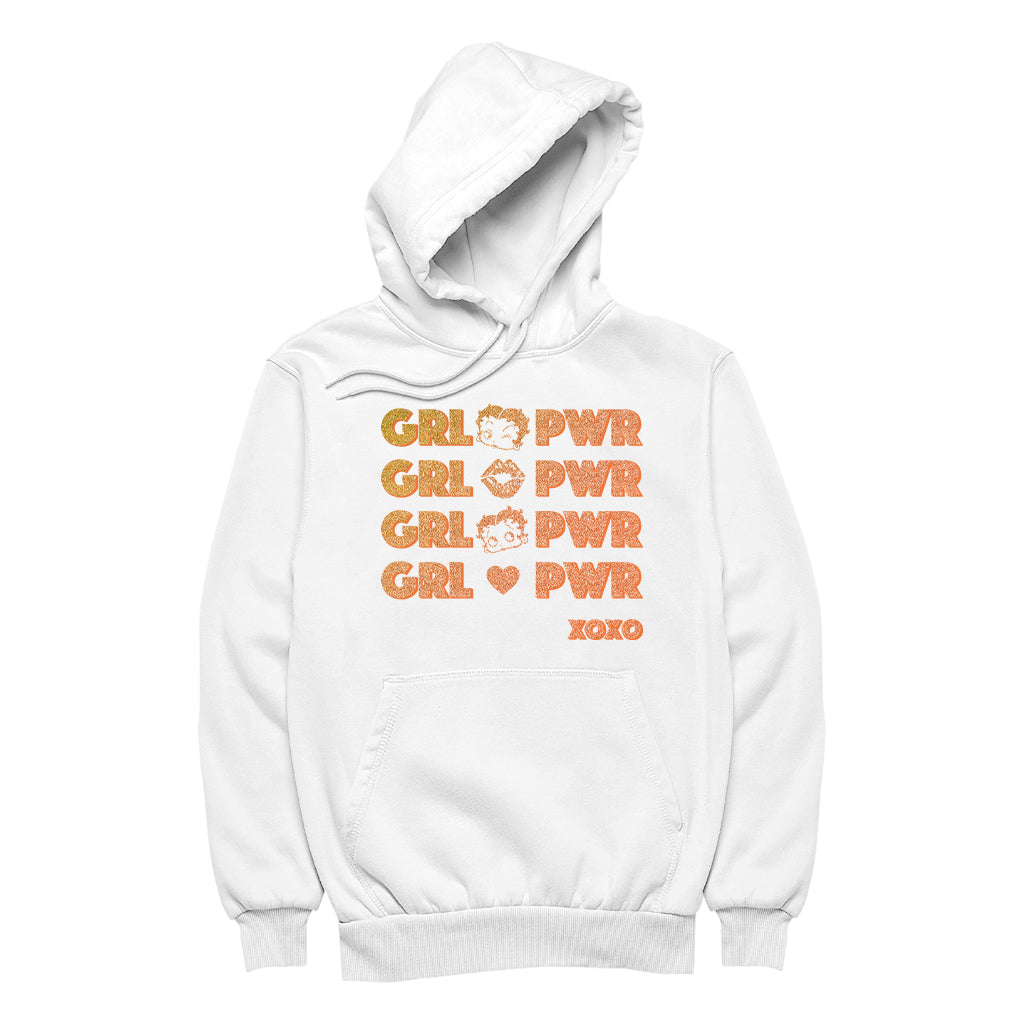 Betty Boop GRL PWR XOXO Women's Hooded Sweatshirt