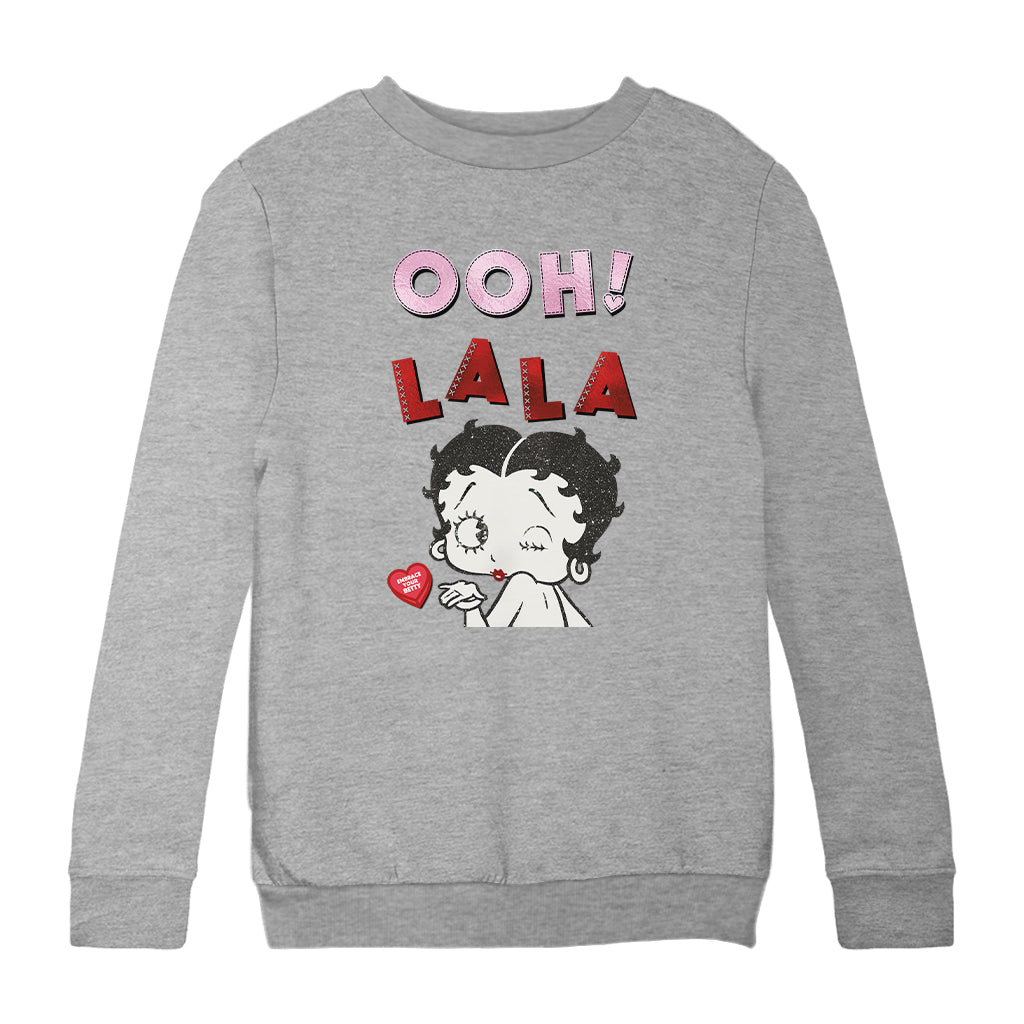Betty Boop Ooh! La La Embrace Your Betty Kids Sweatshirt