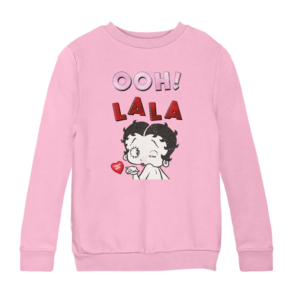 Betty Boop Ooh! La La Embrace Your Betty Kids Sweatshirt