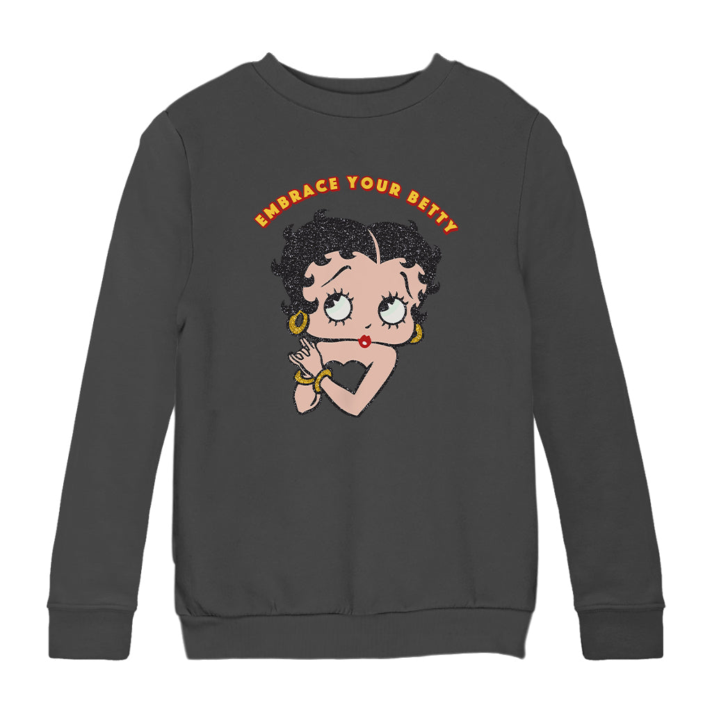Betty Boop Embrace Your Betty Kids Sweatshirt