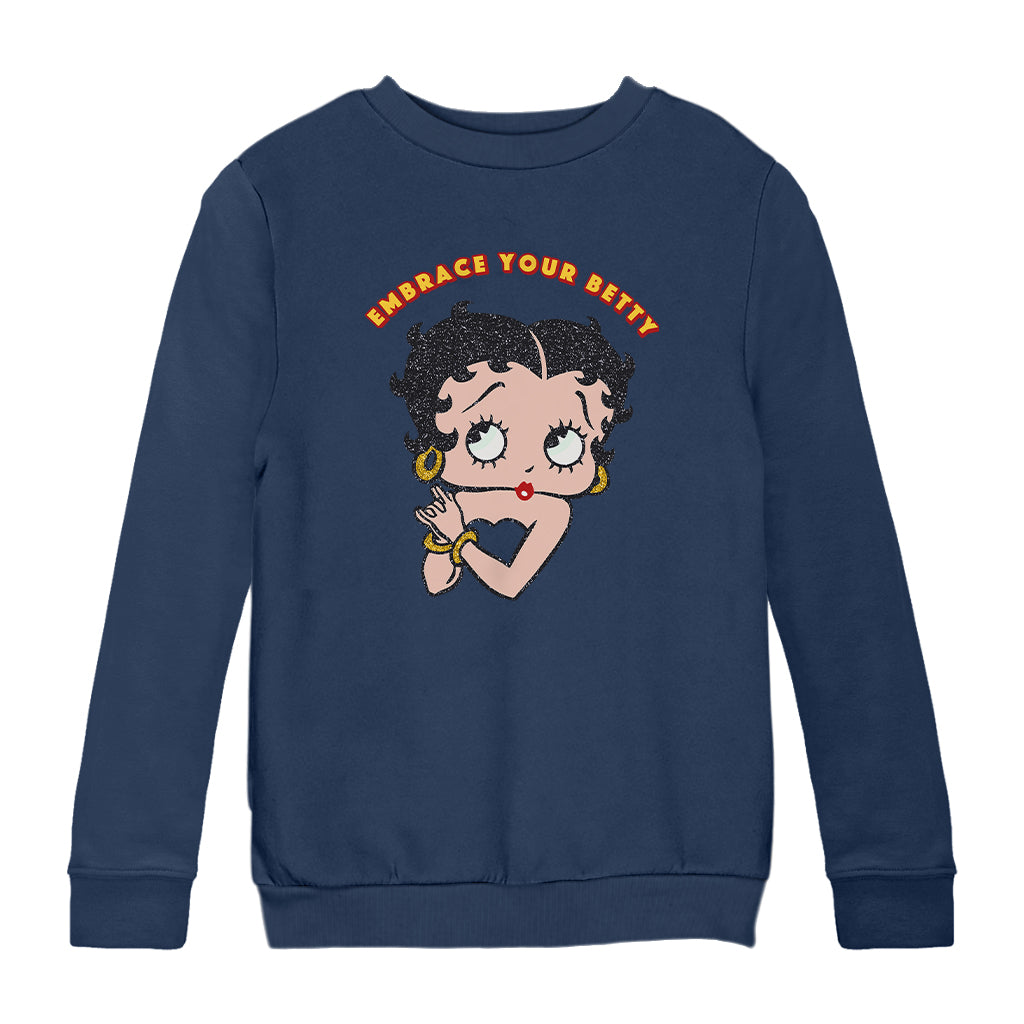 Betty Boop Embrace Your Betty Kids Sweatshirt