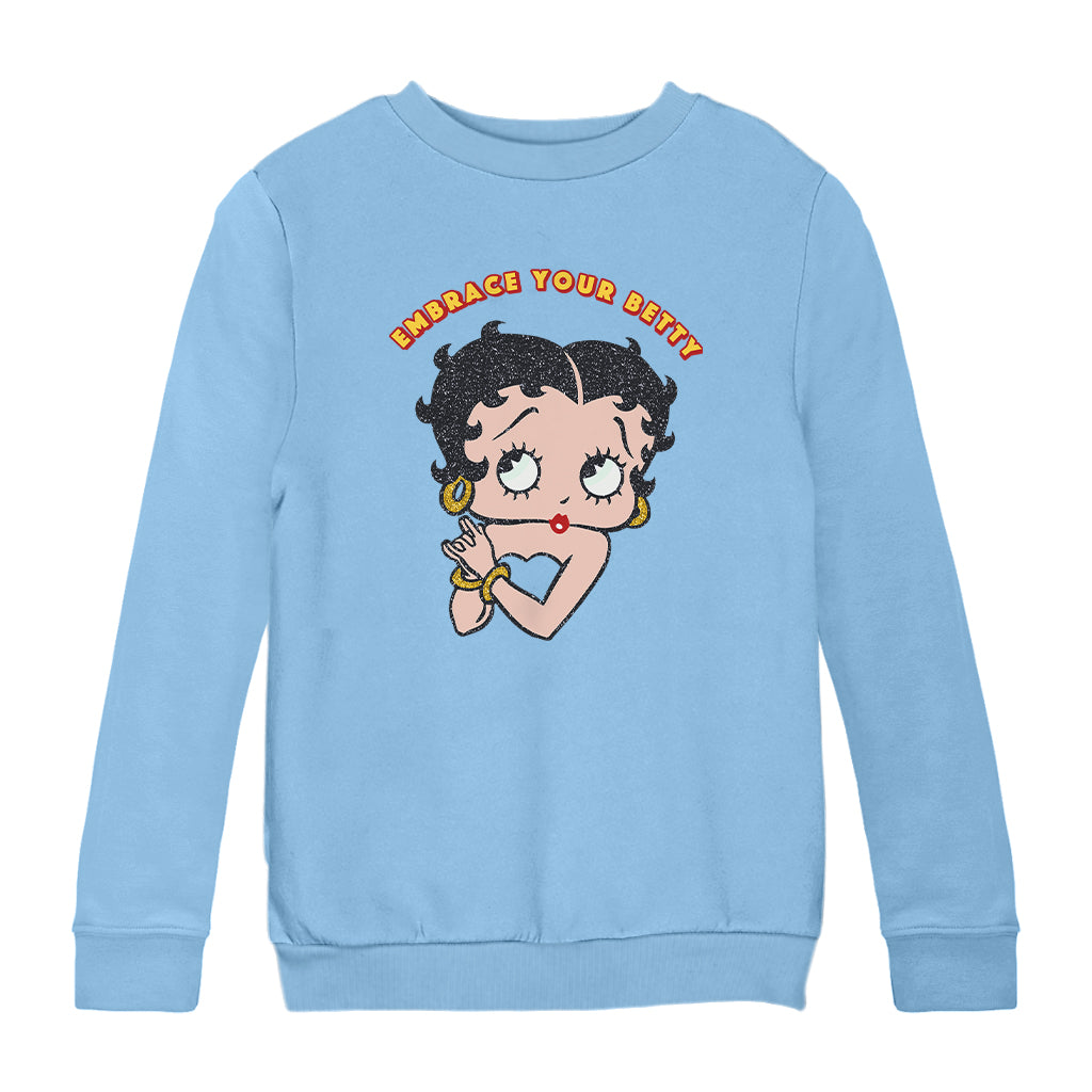 Betty Boop Embrace Your Betty Kids Sweatshirt
