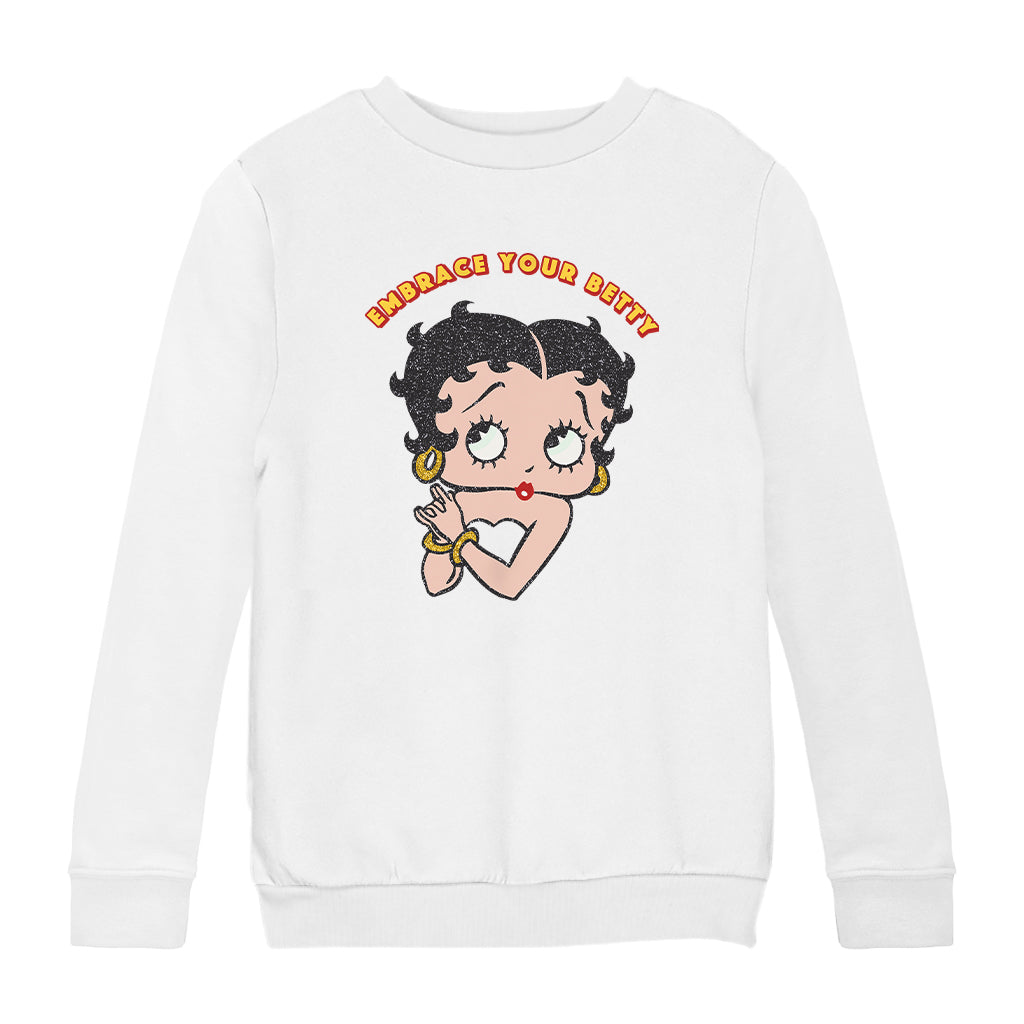 Betty Boop Embrace Your Betty Kids Sweatshirt