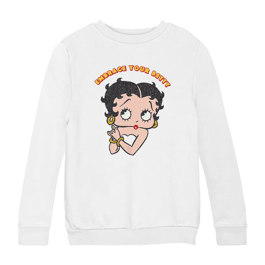 Betty Boop Embrace Your Betty Kids Sweatshirt