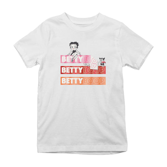 Betty Boop Name Strips Kids T-Shirt