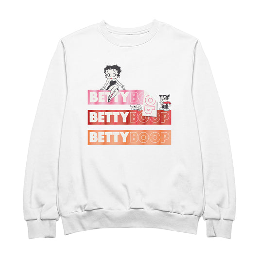 Betty Boop Name Strips Men's Sweatshirt