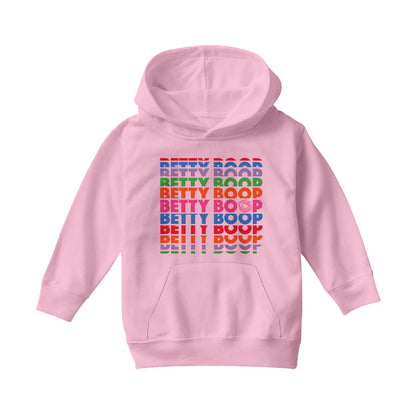 Betty Boop What Would Betty Do Hearts Kids Hooded Sweatshirt