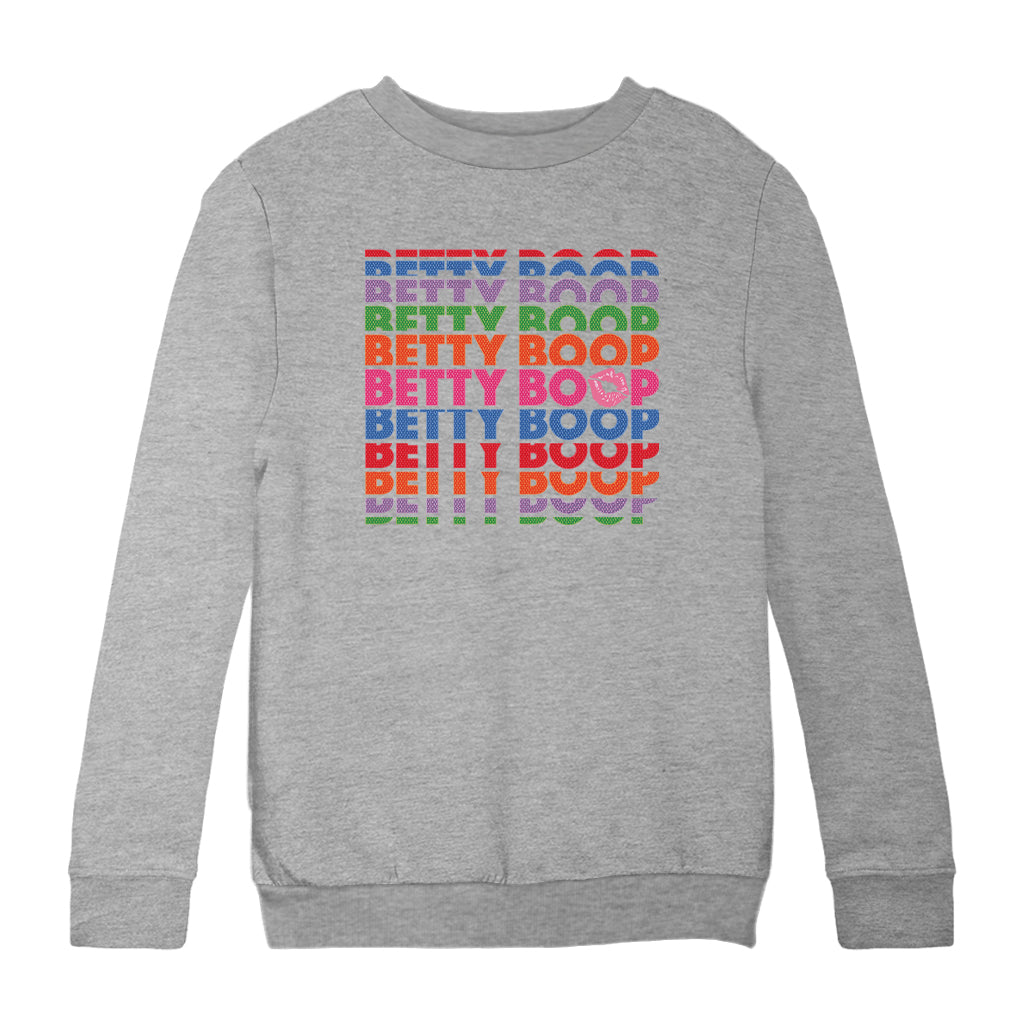 Betty Boop What Would Betty Do Hearts Kids Sweatshirt