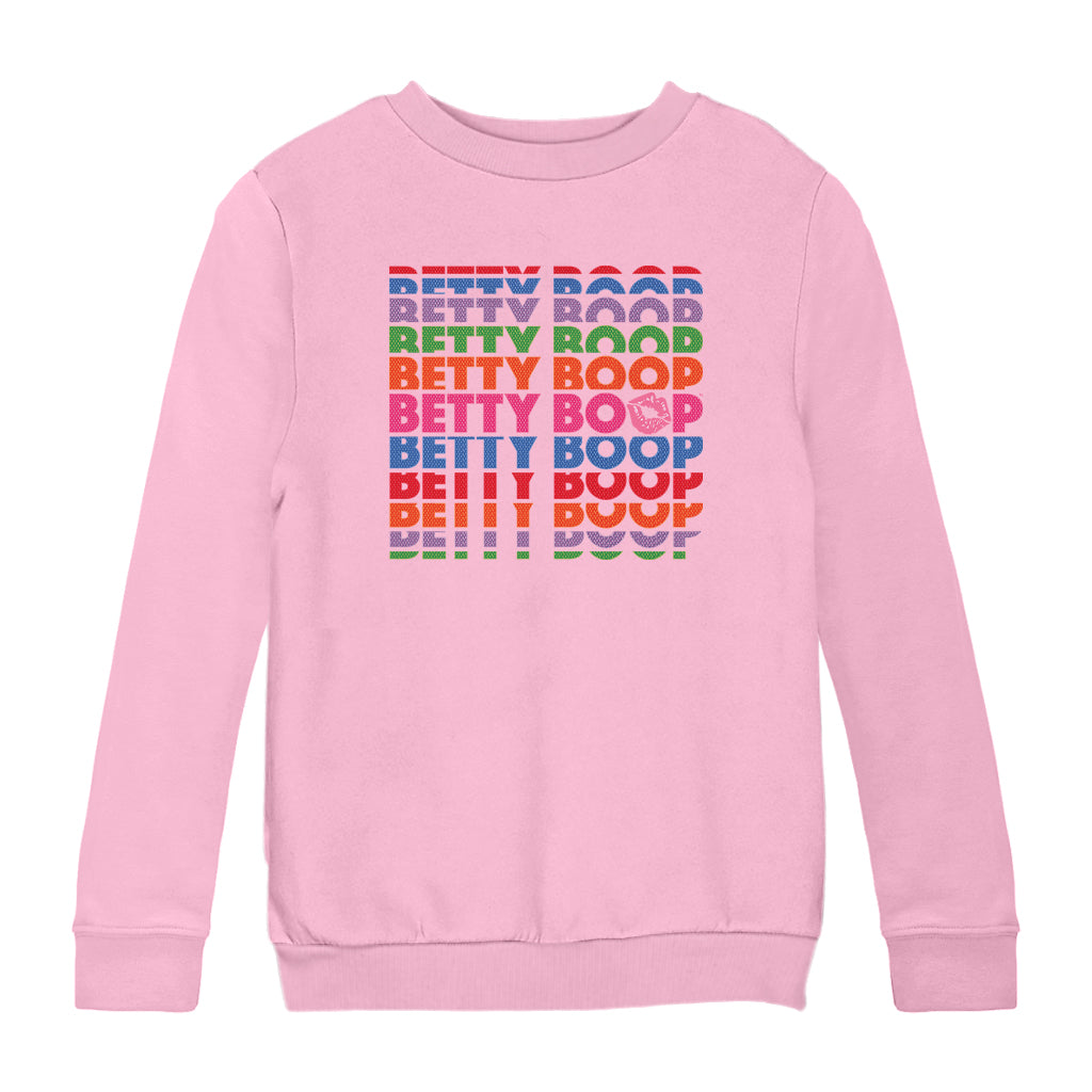 Betty Boop What Would Betty Do Hearts Kids Sweatshirt